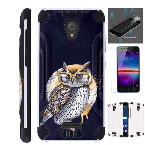 COMBATGUARD For AT&T RADIANT CORE Phone Case Cover+TEMPERED GLASS A1 - Zdjęcie 4 z 9