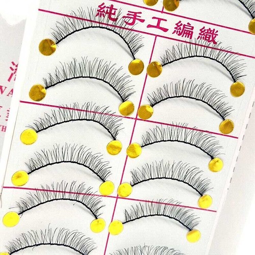 20 Single Pairs Strip Lashes 3D False Eyelashes Natural Extension Lashes Makeup - Picture 8 of 24