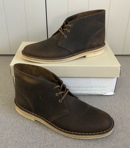 clarks men's desert boots beeswax