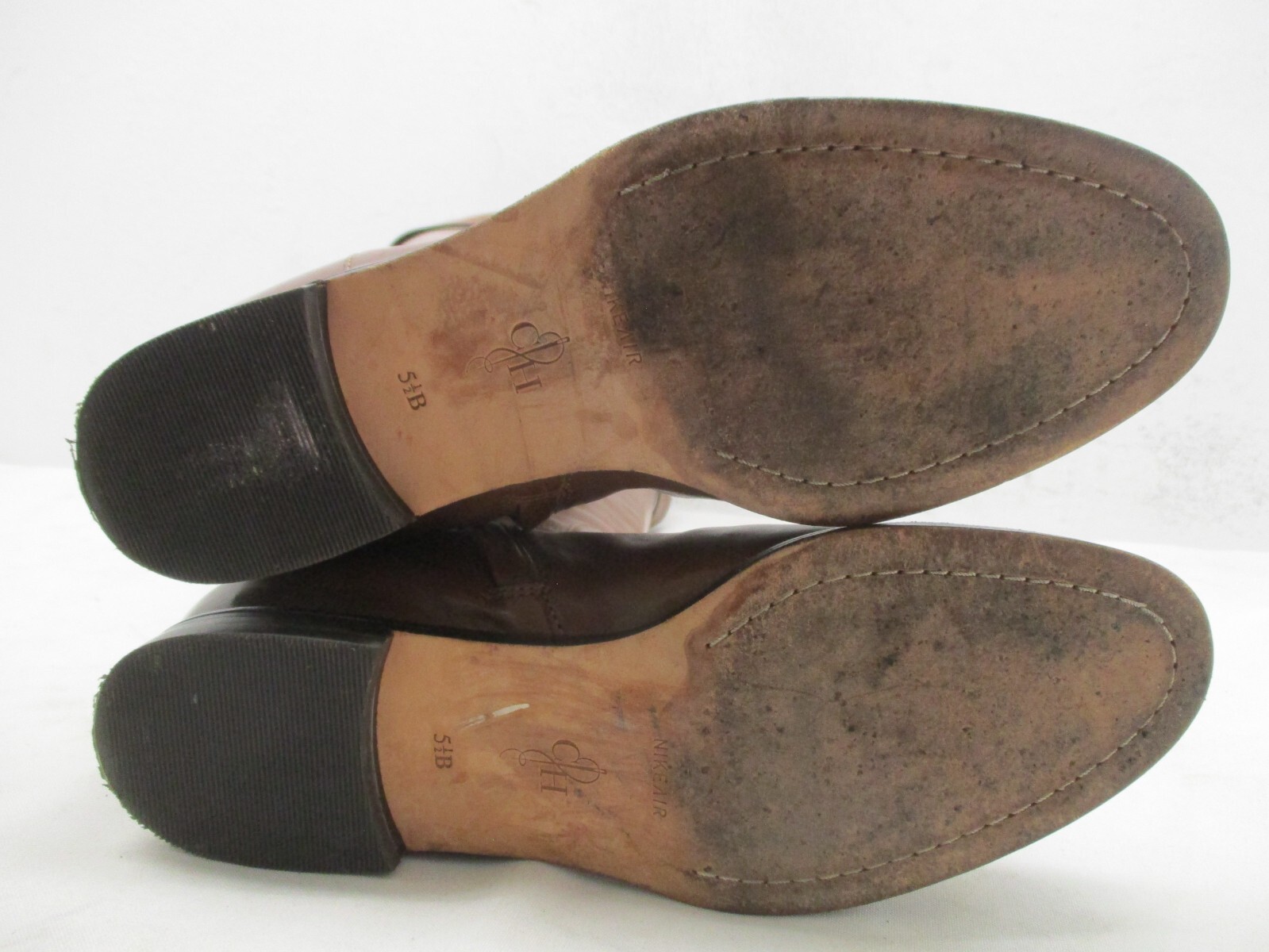 Cole Haan DAELIN Brown Leather Knee High Riding Boots Womens Sz 5.5 B Sty D38219