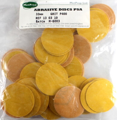 100x 33mm SCHLEIFSCHEIBE Fein PSA P400 Schleifen Polieren Pad METPREP 13 03 10