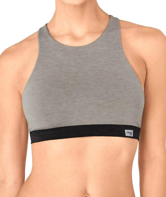 Sloggi Women Move FLOW Top 1 Damen BH-Top im sportiven Fit Grau Neu