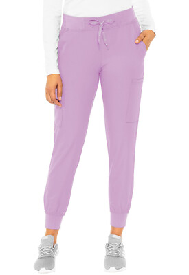 Med Couture Scrubs Women's Jogger Petite Pants MC2711P LILA Lilac Free Ship
