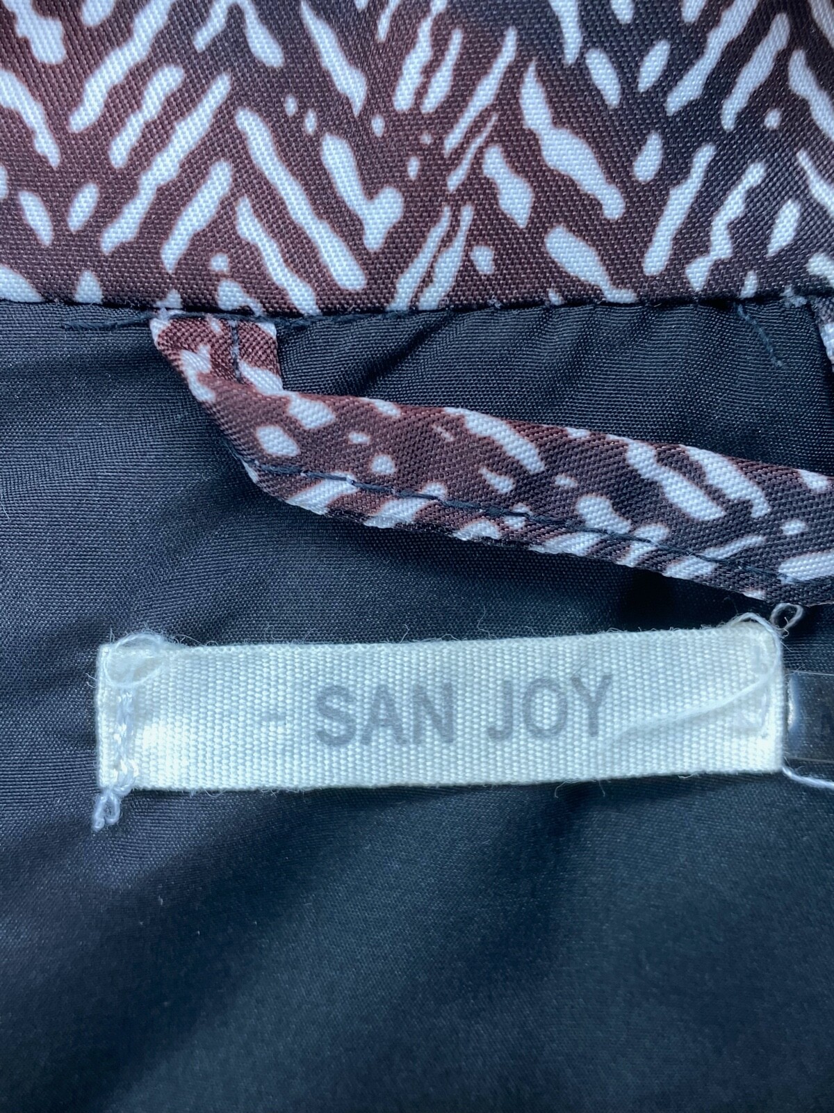 San Joy L Vest Full Zip Lined EUC (W4065-F1)