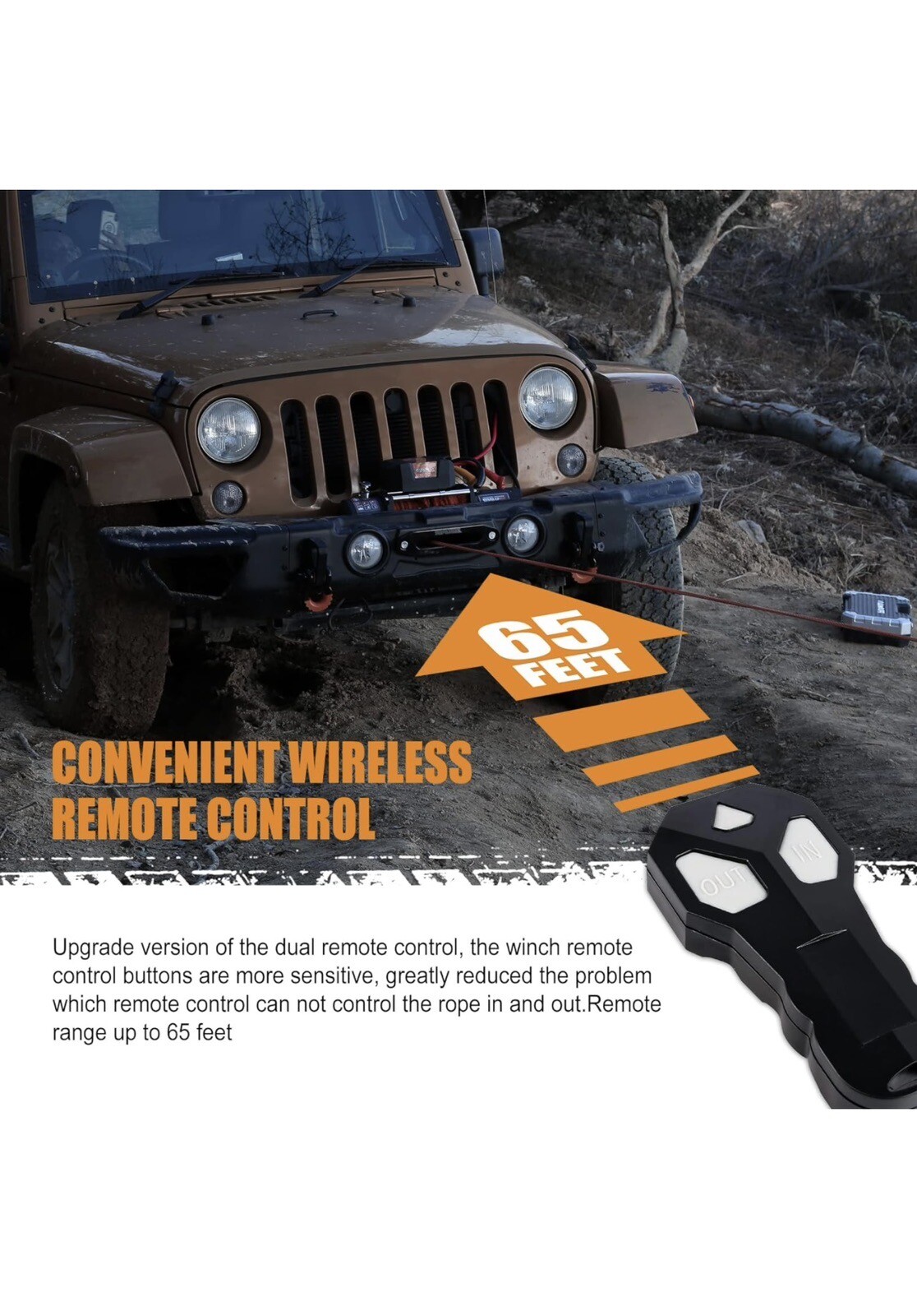 ZESUPER 9500 lbs Electric Winch Kit Waterproof IP67 Electric Winch with