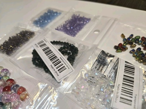 Mixed Beads Supply Beading Jewelry Crystal Spacers Gold Silver Glass Bead Lot - Picture 8 of 18