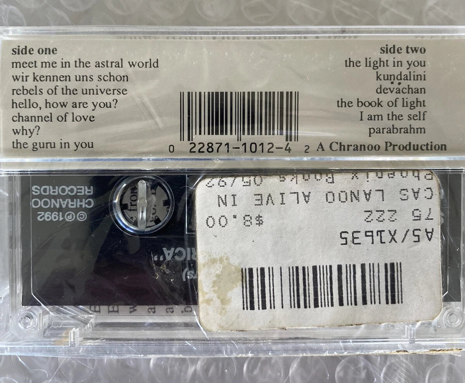 Vintage Sealed Lanoo Alive In America. From The Book Of Light. Cassette Tape - Image 3 of 4