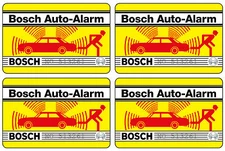 4x Bosch Car Alarm Sticker - Alarm System Anti Theft Windscreen Sticker 