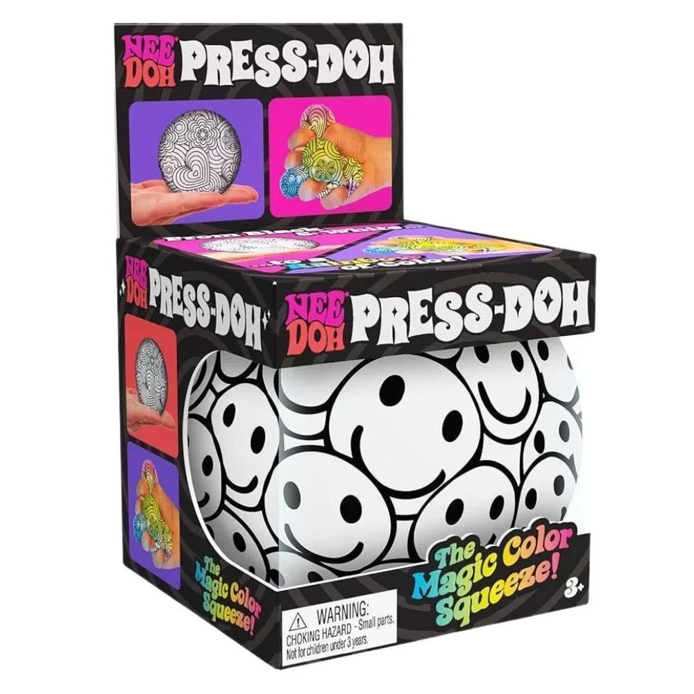 NeeDoh Press Doh 4 Variations Magic Color Squeeze Squishy Stress Fidget ...