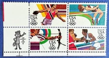 Sc #2051a (2048-2051) Mister Zip  Block, MNH, LL - Olympics 1984