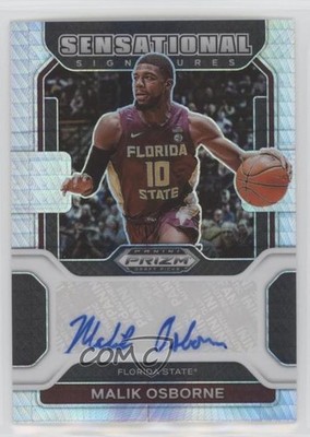 2022-23 Prizm Draft Picks Sensational Signatures Hyper Malik Osborne Auto 0xe0