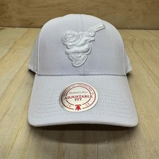 NEW San Diego Padres Mitchell Ness All White Friar Snapback Adjustable Cap Hat