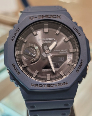 Casio G-Shock CasiOak GA-B2100-2A Tough Solar Bluetooth Navy Blue Watch New