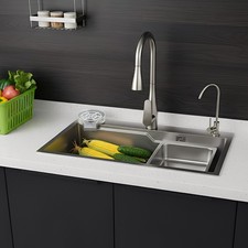 29.53-inch Undermount Workstation Kitchen Sink Single Bowl