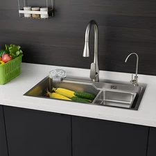 29.53-inch Undermount Workstation Kitchen Sink Single Bowl