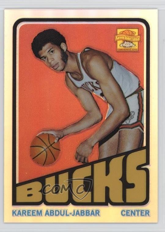 2001 Topps Chrome Reprints Refractor Kareem Abdul-Jabbar (1972-72 Topps) HOF 9l4