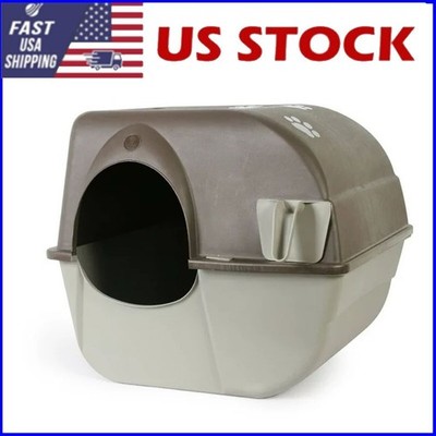 Paw Roll 'N Clean Self Cleaning Cat Litter Box Indoor Durable