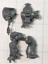 Warhammer 40k Grey Knight Bits Castellan Crowe Armored Engraved Torso & Legs Set