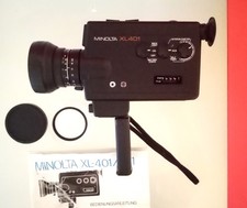 Beautiful Vintage Design Minolta XL 401 Super 8 Movie Camera And Case