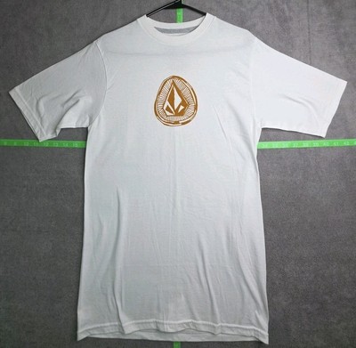 Volcom Logo Tee Small White Short Sleeve