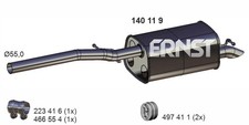 Endschalldämpfer Nachschalldämpfer ERNST 140119 für VW CADDY 3 Großraumlimousine
