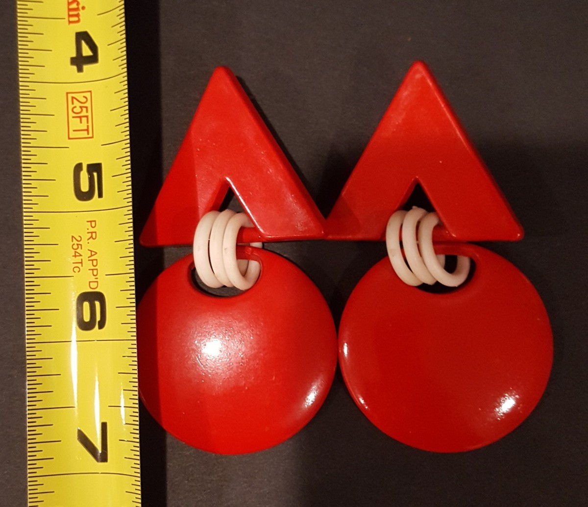 Vintage 80's Valley Girl earrings View 2