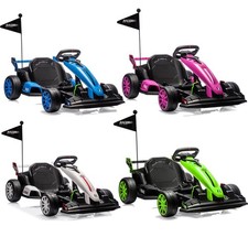 GARVEE Electric Go Kart for Kids 6  12, 24V 7AH, Dual 200W Motors, Drift Tires
