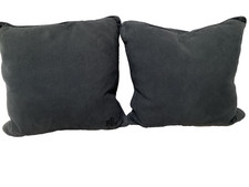 2 square LAUREN RALPH LAUREN 100 Cotton pillow covers gray embroidered logo