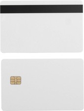 Bodno 10 Pack - SLE4442 Chip Cards w/HiCo 2 10 Pack, White With Black Mag