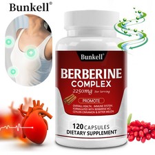 Premium Berberin HCL 1800mg Immune Health,Blood Sugar Support 30/60/120Capsules
