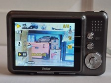 Vivitar ViviCam X029 Digital Camera Gray Tested Working w/ Battery No SD Card