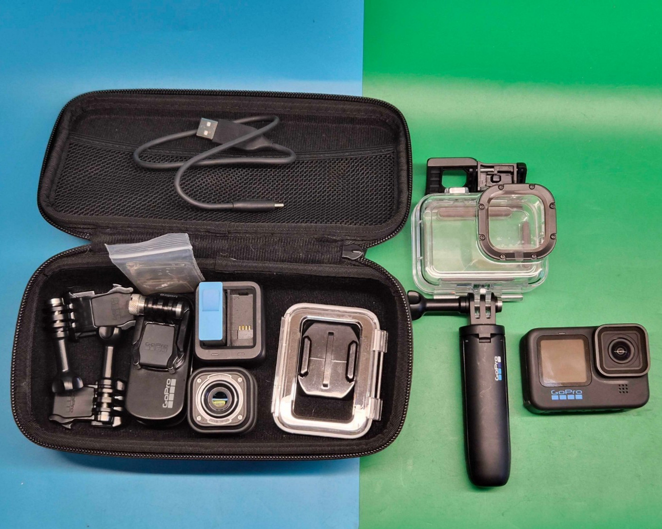 GoPro HERO10 Black 5.3K Action Camera Bundle w/ Max Lens Mod & Accessories