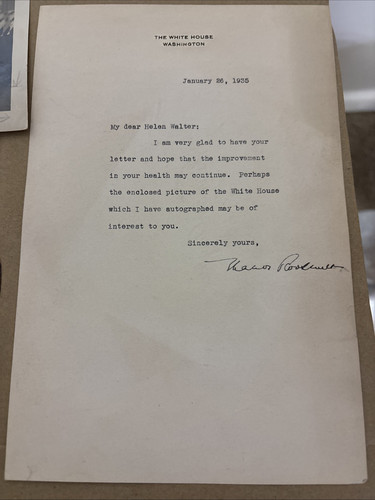 FRANKLIN & ELEANOR ROOSEVELT SIGNED 1935 LETTER Whitehouse Letters Autograph FDR - Picture 7 of 24