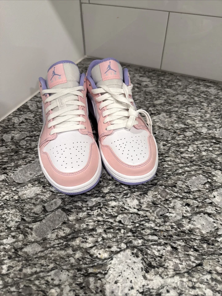 Air Jordan 1 Low SE púrpura blanco, nuevo nunca usado Foto 2 de 4