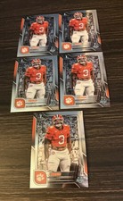 Lot (5) 2025 Bowman U Chrome TJ Parker Base Set Clemson Tigers RC