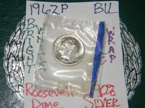 1962 P  Roosevelt Dime. Fully Separated Horizontal Torch Lines. Nice BU. (Inv.)