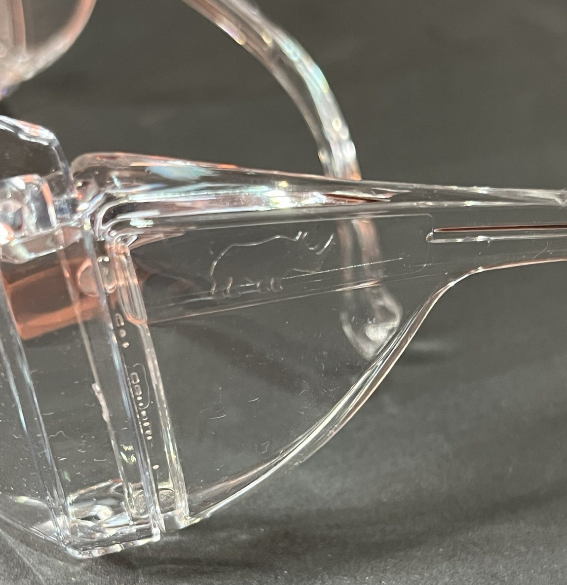 2 Pair ENCON Veratti 1900 SAFETY GLASSES CLEAR SCRATCH COAT LENS Side Protection