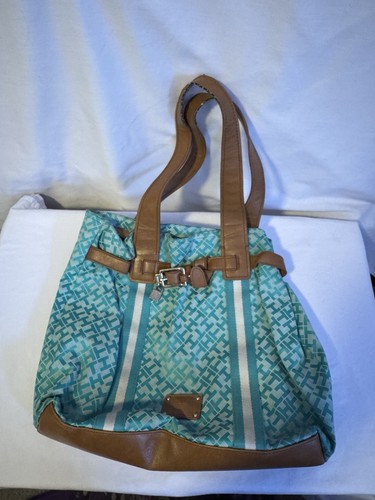 Tommy Hilfiger Damen Schultertasche Handtasche Hobo Monogramm Logo - Bild 1 von 11