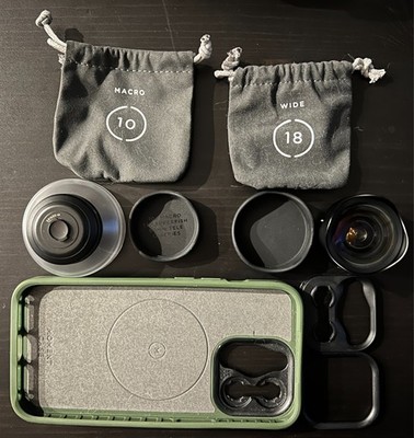 Moment Wide Lens v2 18mm and Macro Lens 25mm M-Series 120-022 bundle