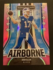 2023 Panini Rookies & Stars Airborne Pink Prizm AI-4 Josh Allen ed/75