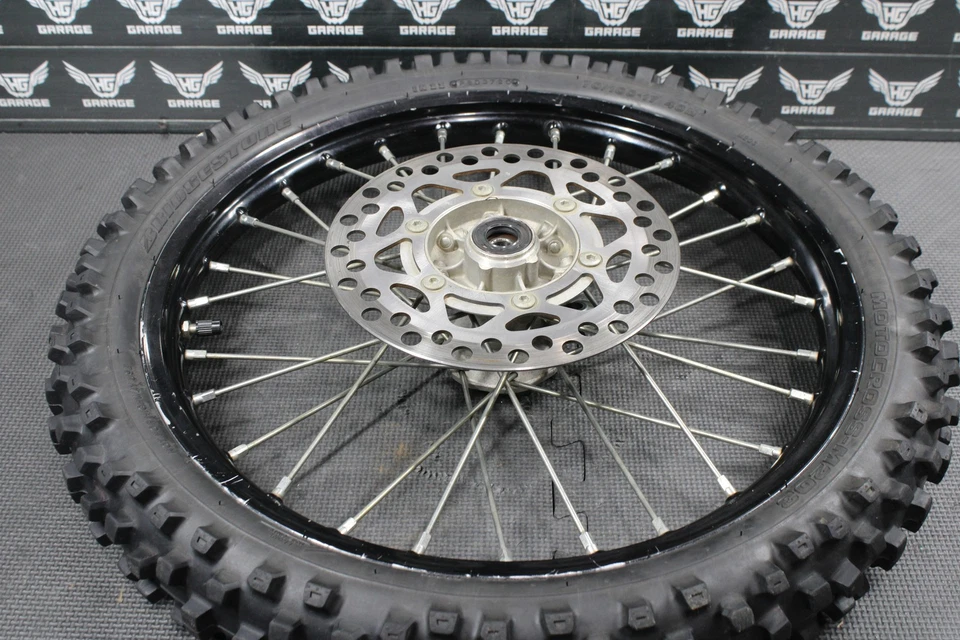 Kawasaki KX85 2012 10-22 OEM 17" rueda delantera buje negro 41090-0101-WC ¡Bonito! Foto 3 de 4