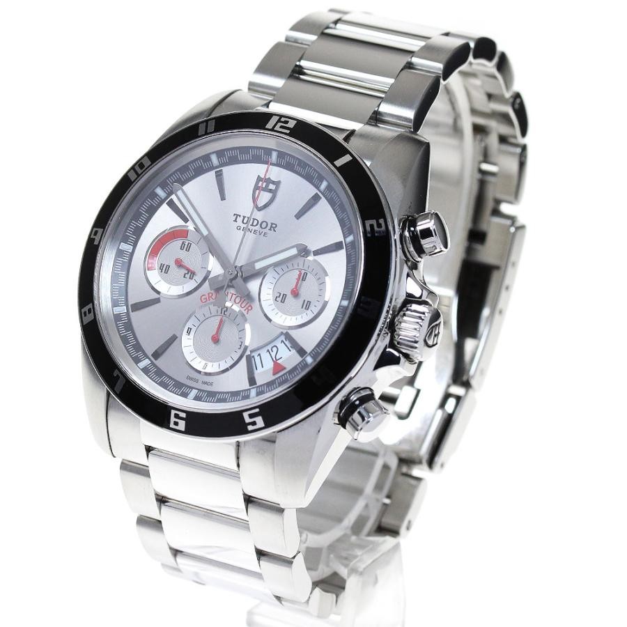 TUDOR GRAND TOUR CHRONO 20530 42mm SS Silver Dial Automatic Date #C214