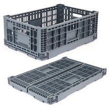 Best Collapsible Milk Crates for Storage, 52L Storage Crates, Heavy Duty Crate