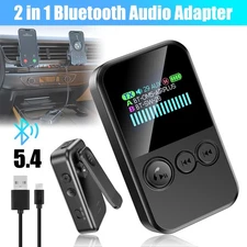 2 in 1 Wireless Bluetooth 5.4 Transmitter Receiver Adapter Audio 3.5mm Jack Aux