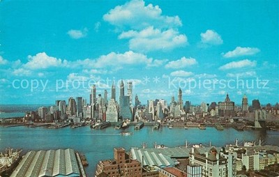 New York City Lower Manhattan Skyline seen from Brooklyn