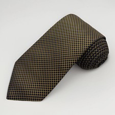 Brooks Brothers Men  s Silk Tie Navy Blue Gold Dot Pattern NWT 99.50 MSRP