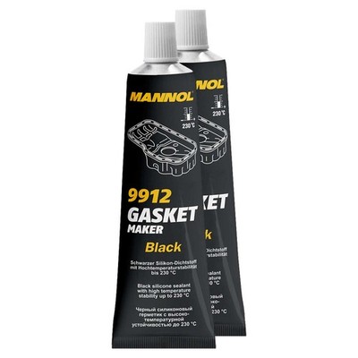 Dichtungsmittel 2 x 85 g Silikon schwarz MANNOL 9912 Dichtung Dicht Dichtmasse