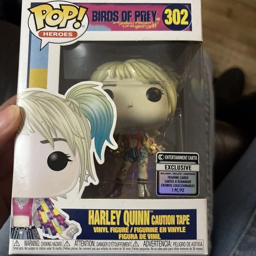 Funko Pop! Heroes Birds Of Prey 302 Harley Quinn Caution Tape EE Vinyl Figure