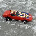 Vintage Hot Wheels Flying Colors Redline Corvette Stingray Red Hong Kong 1976