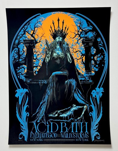 Acid Bath Poster Paramount Brooklyn NY 2025 Siebdruck S/N offiziell ausverkauft! LE - Bild 2 von 13